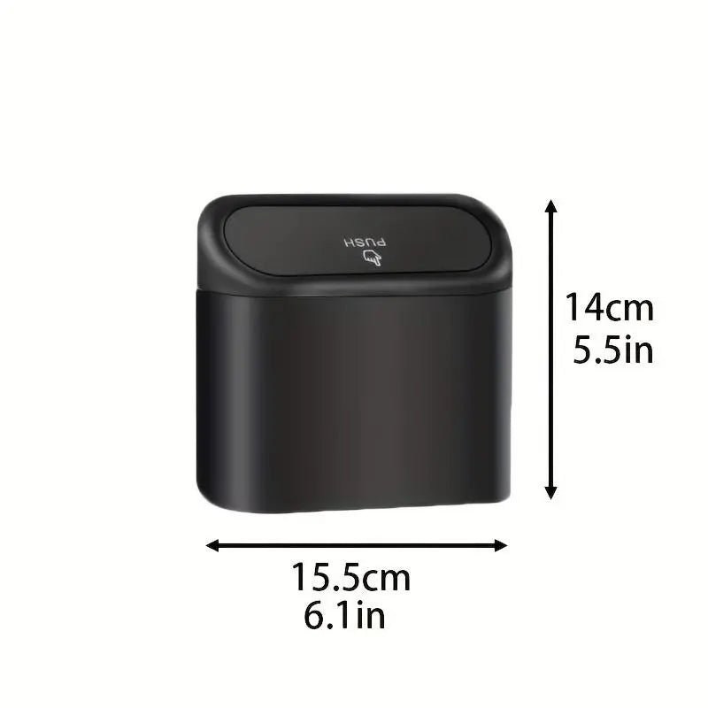 Multifunctional Car Trash Can with Lid and Storage Bin - Backseat Organizer for Vehicles and Office Use