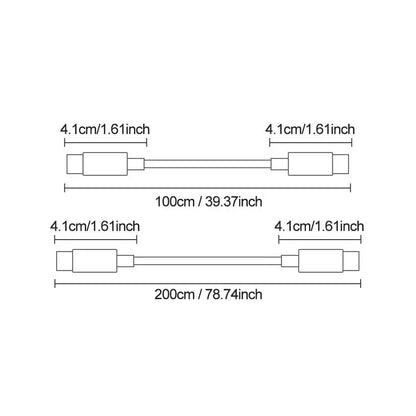 100W PD Fast Charging Type-C Data Cable with Intelligent Digital Display, Durable Nylon Braided Design for iPhone 15 & Android Devices