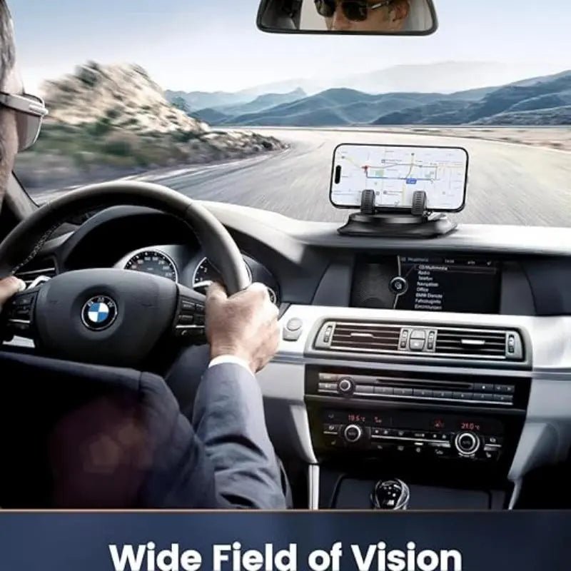 Universal 360° Rotatable Car Phone Mount, Dashboard Non-Slip Phone Holder, Stable Bracket for All Smartphones