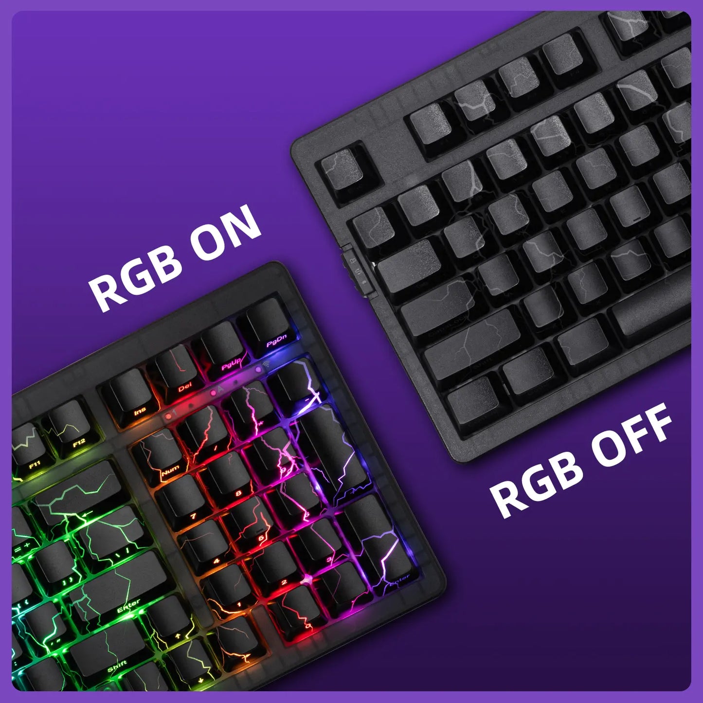 ZORNHER ZH980 Wireless Bluetooth Mechanical Gaming Keyboard - 95% Black Hot-Swappable Custom Feel, Rapid Trigger Clicky Gaming Keyboard, RGB Backlit, 2.4Ghz/Usb-C/Bt5.0 Connectivity, Gaming Keyboards ,Dealsforyoudays ,Summerwins