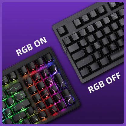ZORNHER ZH980 Wireless Bluetooth Mechanical Gaming Keyboard - 95% Black Hot-Swappable Custom Feel, Rapid Trigger Clicky Gaming Keyboard, RGB Backlit, 2.4Ghz/Usb-C/Bt5.0 Connectivity, Gaming Keyboards ,Dealsforyoudays ,Summerwins
