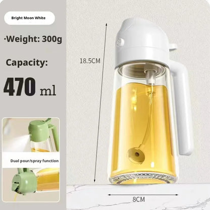 Glass Spray Oil Pot - Commercial Use for Catering, Household Use for Seasonings, Oil Bottle for Baking, Spray Oil Bottle for Hom