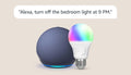 Echo Dot with  Basics Smart Color Bulb