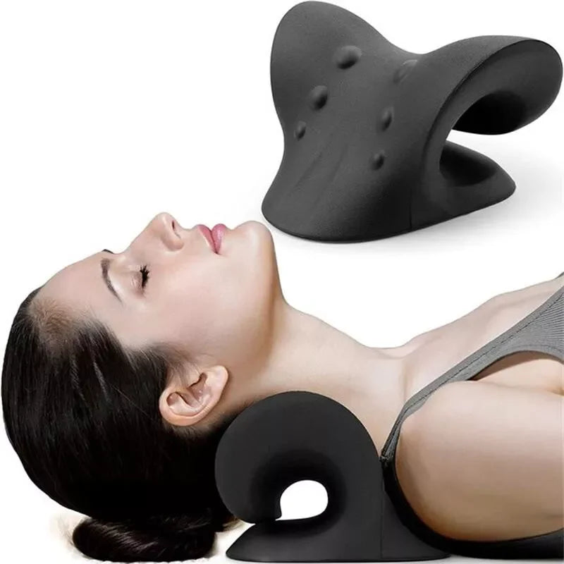 Neck and Shoulder Relaxer Cervical Chiropractic Traction Device Advanced Cervical Traction Device Remedial Pillows