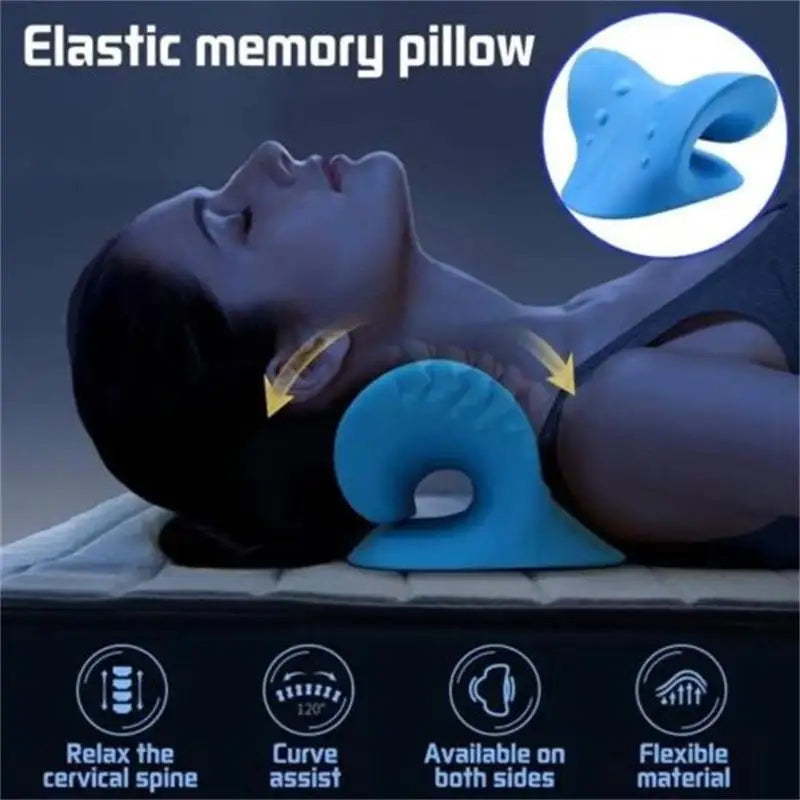Neck and Shoulder Relaxer Cervical Chiropractic Traction Device Advanced Cervical Traction Device Remedial Pillows