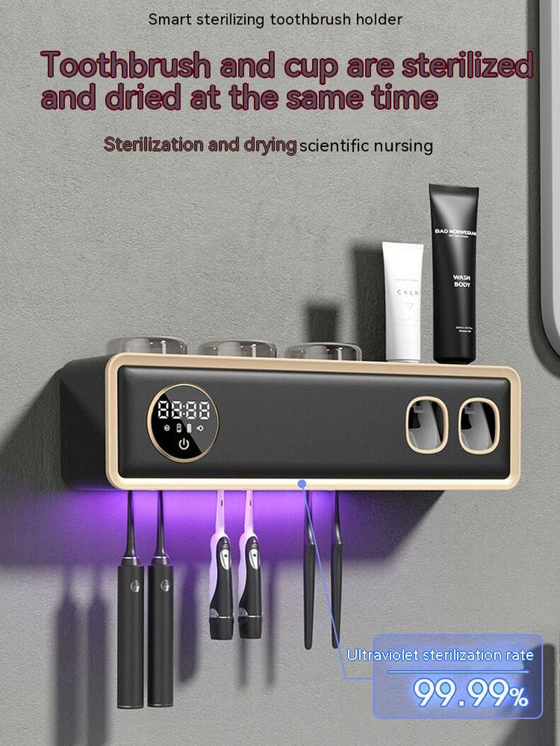 UV Sterilization and Drying Intelligent Toothbrush Disinfection Device Wall Mounted