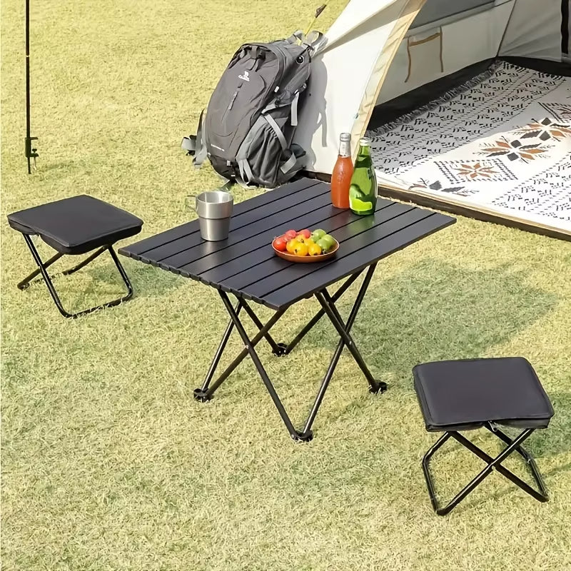 Portable Folding Stool Lightweight Camping Chair Foldable Seat for Fishing Hiking Travel Outdoor & Indoor Use