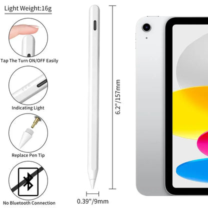 Stylus Pen for Ipad 6Th-11Th Generation, Active Pencil Compatible with 2018-2025 Apple Ipad Pro 11"/12.9"/M4, Ipad Air 3/4/5/M2/M3/M4, Ipad Mini 5/6/7 Gen Summerwins