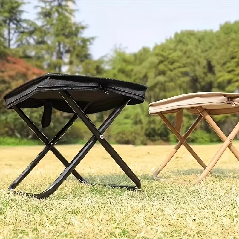Portable Folding Stool Lightweight Camping Chair Foldable Seat for Fishing Hiking Travel Outdoor & Indoor Use