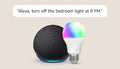 Echo Dot with  Basics Smart Color Bulb