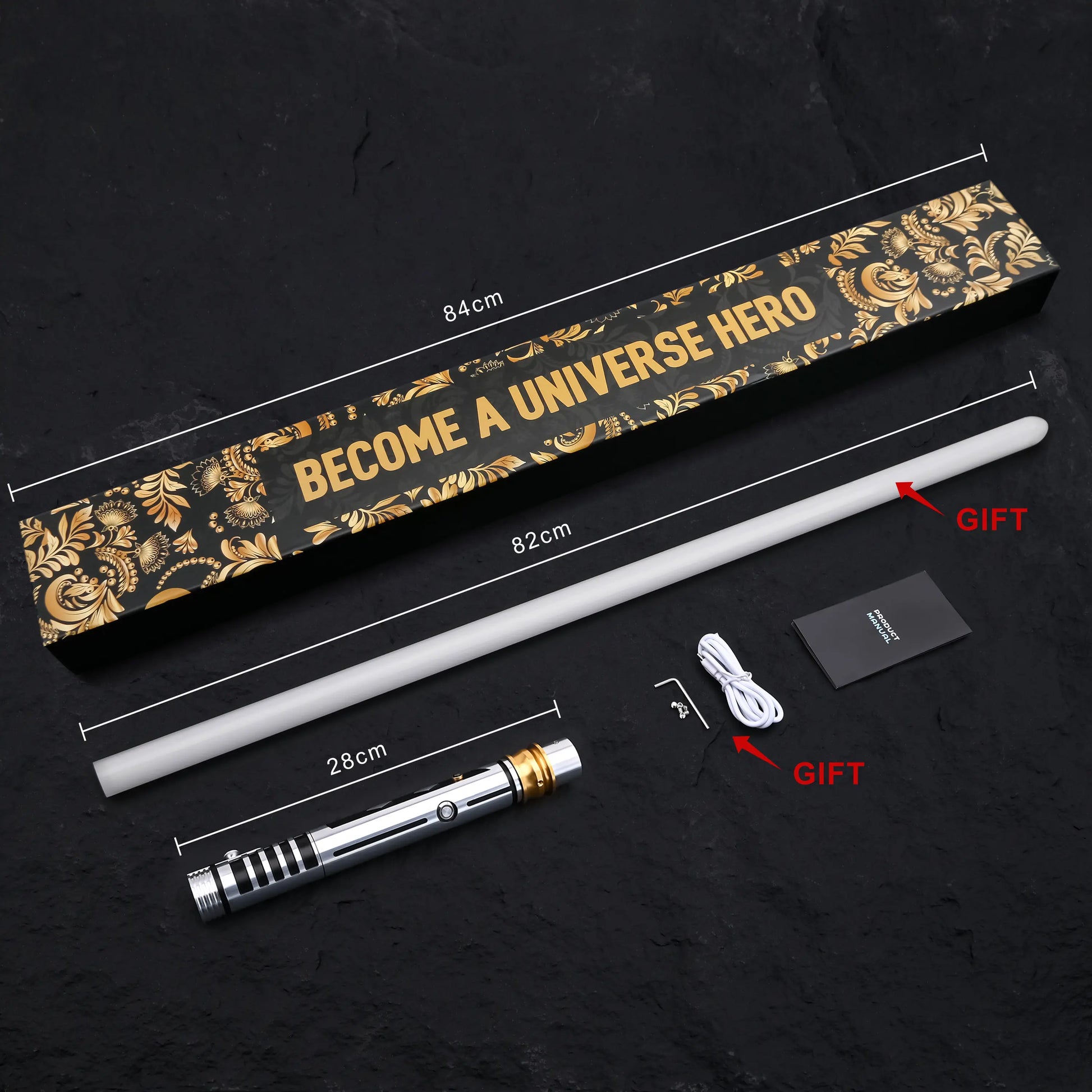 SUPERNEOX Neopixel Lightsaber Hilt Multi Colors 27 Sound Fonts Smooth Swing&Motion Control, Budget-Friendly Metal Handle for Adults and Kids