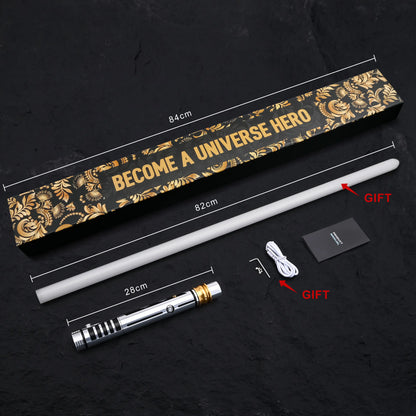 SUPERNEOX Neopixel Lightsaber Hilt Multi Colors 27 Sound Fonts Smooth Swing&Motion Control, Budget-Friendly Metal Handle for Adults and Kids