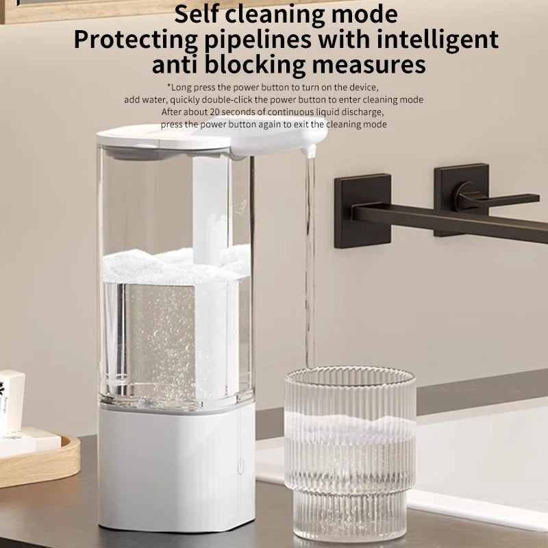 550Ml Kitchen Automatic Liquid Soap Dispenser USB Rechargeable Autosensing Touchless Hand Sanitizer Dispenser Bathroom Dispenser