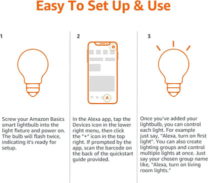 Echo Pop with  Basics Smart Color Bulb