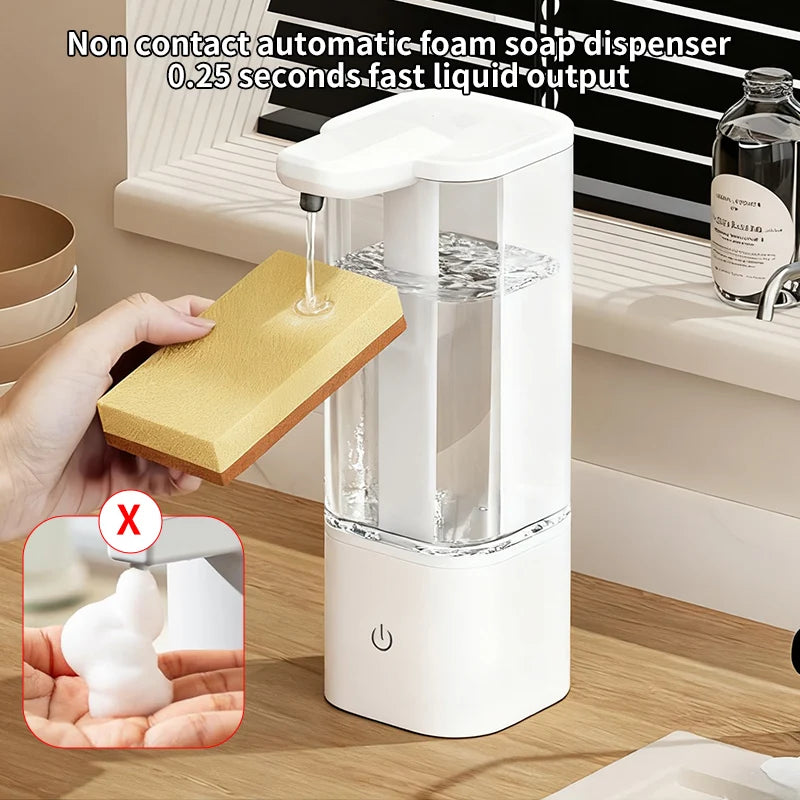 550Ml Kitchen Automatic Liquid Soap Dispenser USB Rechargeable Autosensing Touchless Hand Sanitizer Dispenser Bathroom Dispenser