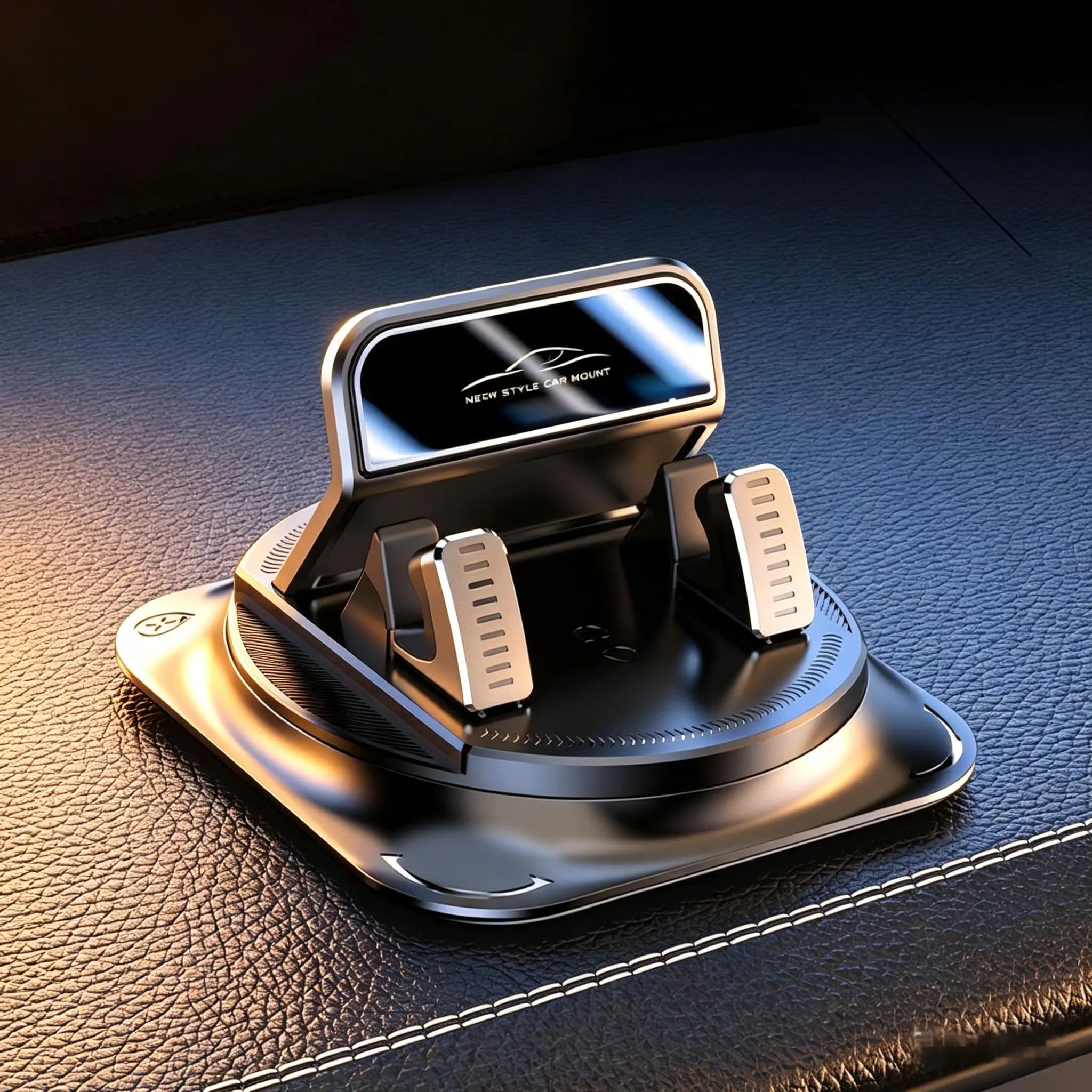 Universal 360° Rotatable Car Phone Mount, Dashboard Non-Slip Phone Holder, Stable Bracket for All Smartphones
