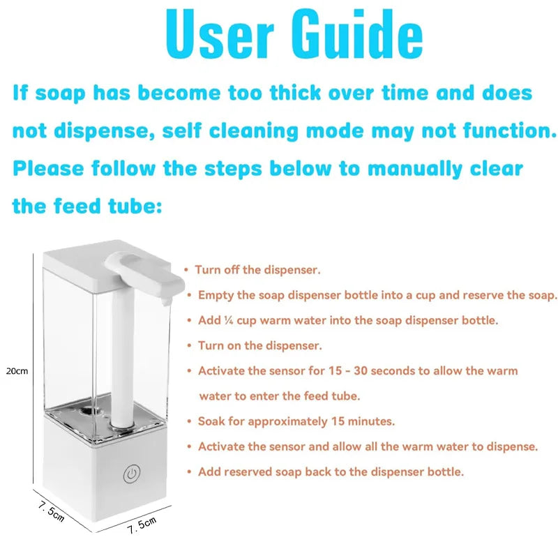 550Ml Kitchen Automatic Liquid Soap Dispenser USB Rechargeable Autosensing Touchless Hand Sanitizer Dispenser Bathroom Dispenser