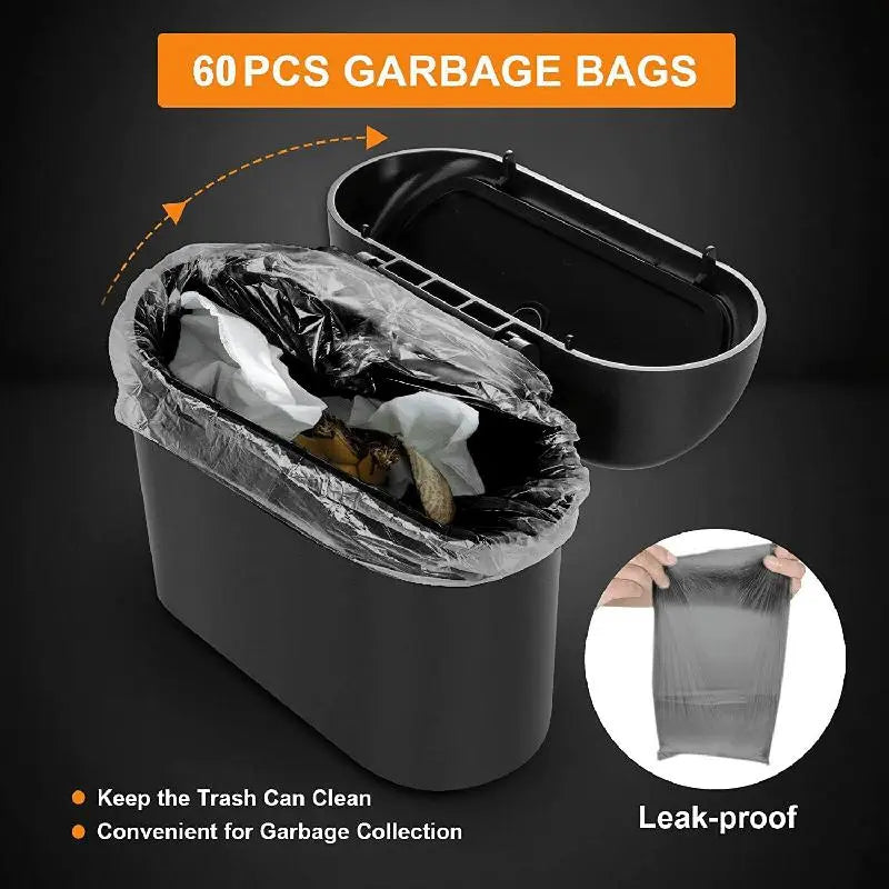 Multifunctional Car Trash Can with Lid and Storage Bin - Backseat Organizer for Vehicles and Office Use