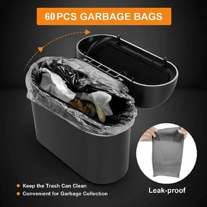 Multifunctional Car Trash Can with Lid and Storage Bin - Backseat Organizer for Vehicles and Office Use