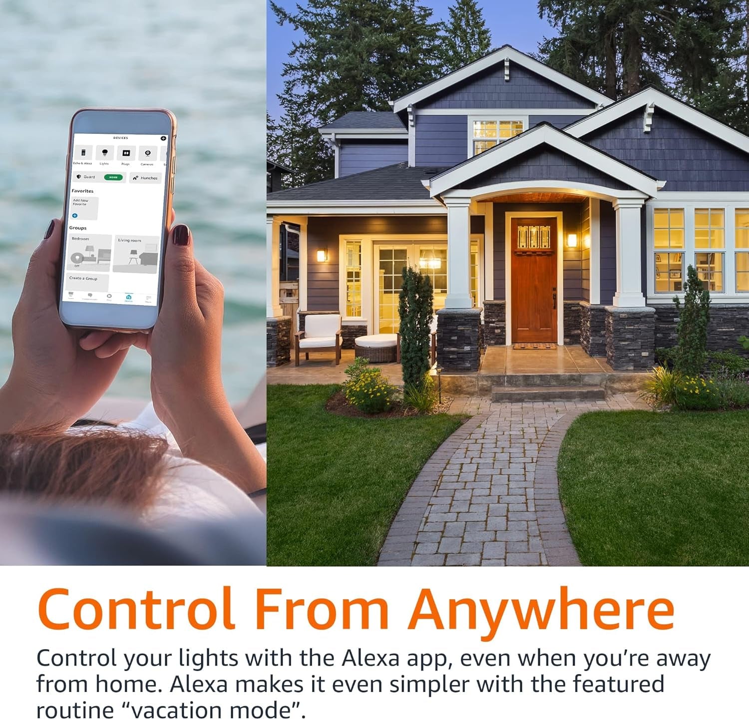 Echo Dot with  Basics Smart Color Bulb