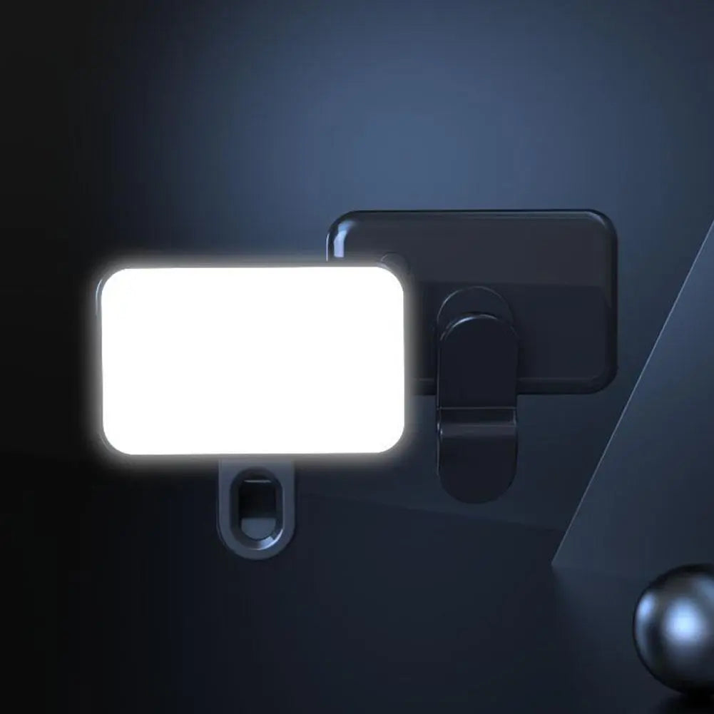 3 Color Temperature Adjustable LED Selfie Light, USB Rechargeable Clip on Phone Computer, Cellphone, Portable Mini Fill Light for Video Conference Vlog Makeup, Cell Phone Accessories, Led Smartphone Light, Cell Phone Light #GLOBAL PICKS