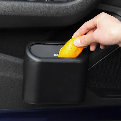 Multifunctional Car Trash Can with Lid and Storage Bin - Backseat Organizer for Vehicles and Office Use