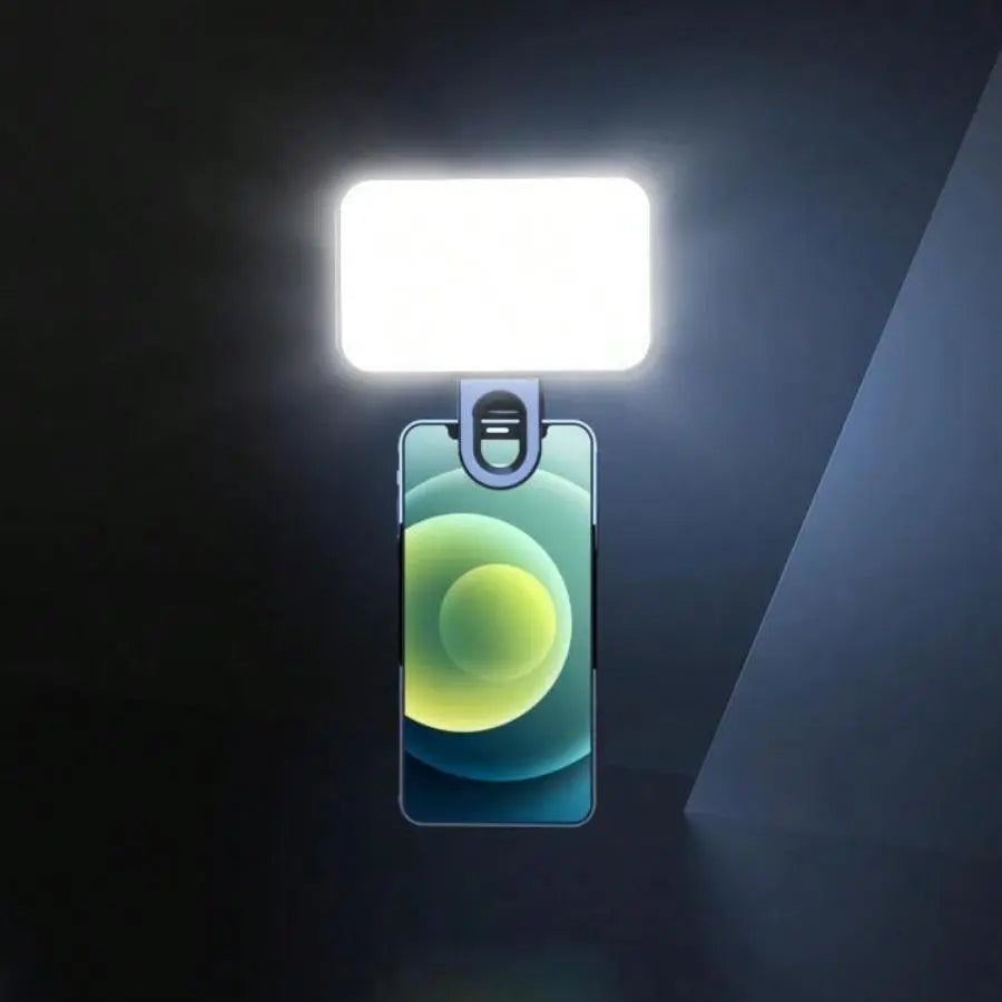 3 Color Temperature Adjustable LED Selfie Light, USB Rechargeable Clip on Phone Computer, Cellphone, Portable Mini Fill Light for Video Conference Vlog Makeup, Cell Phone Accessories, Led Smartphone Light, Cell Phone Light #GLOBAL PICKS